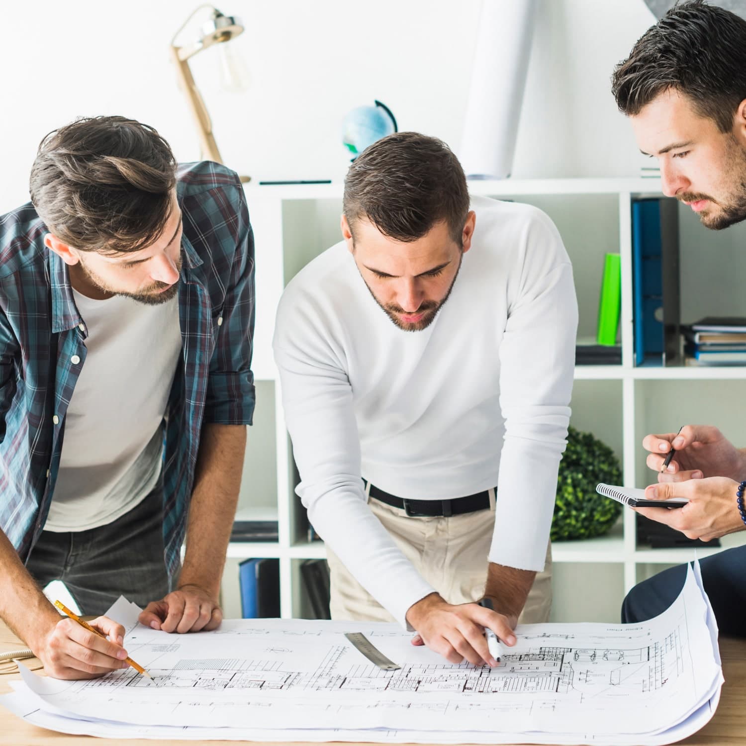 White curvy building